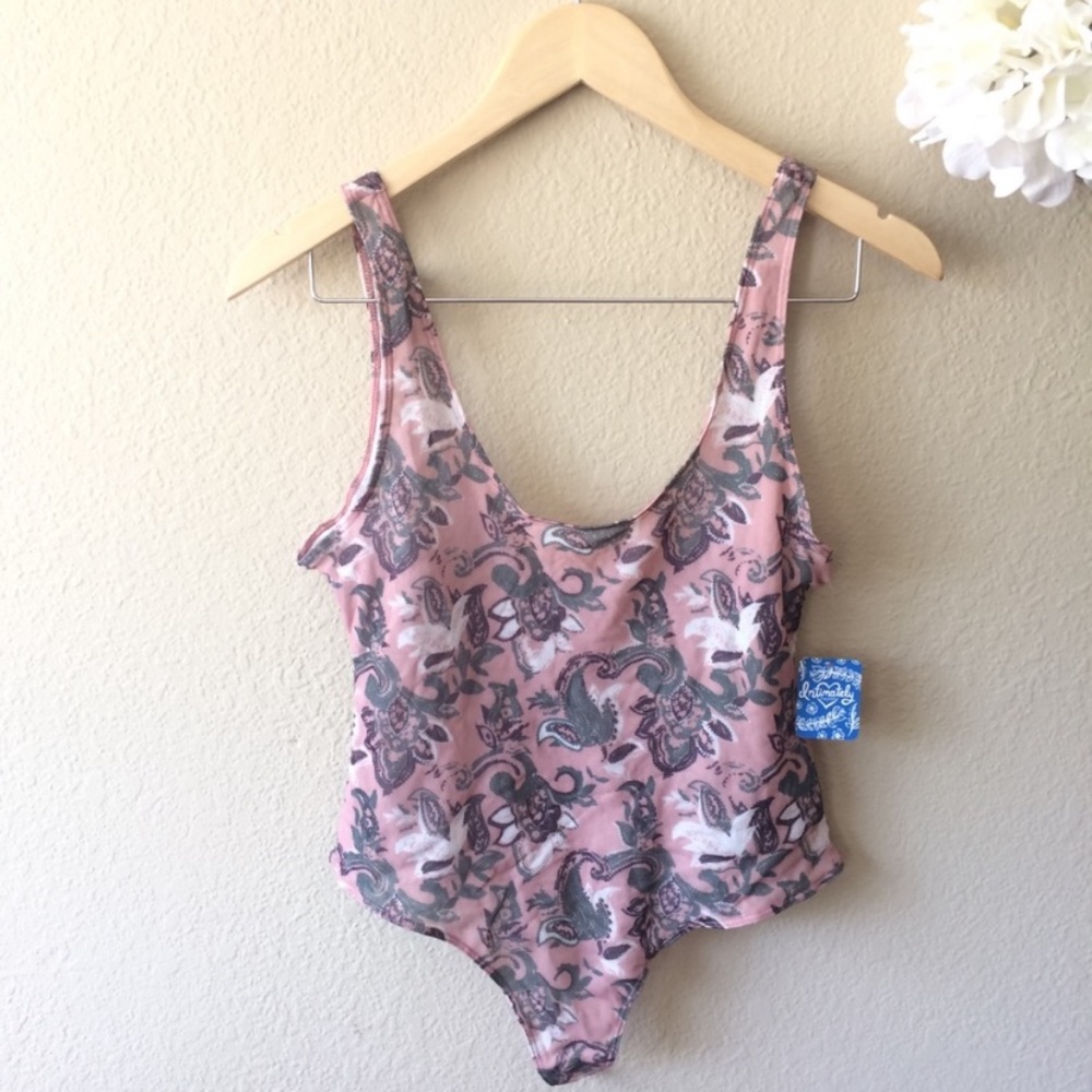 Free People So Fresh Printed Bodysuit